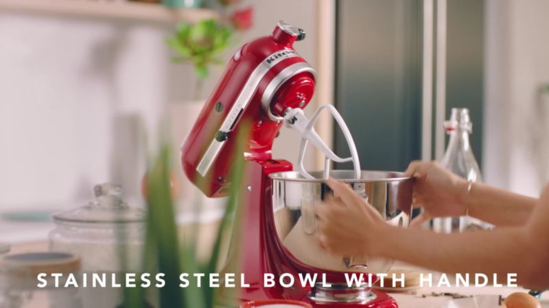 Play KitchenAid ® Artisan® Series Matte White 5-Quart Tilt-Head Stand Mixer - video 1 of 1