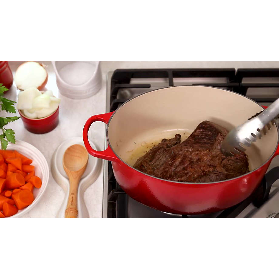 Le Creuset Signature Round 5.5-Qt. White Dutch Oven with Lid +