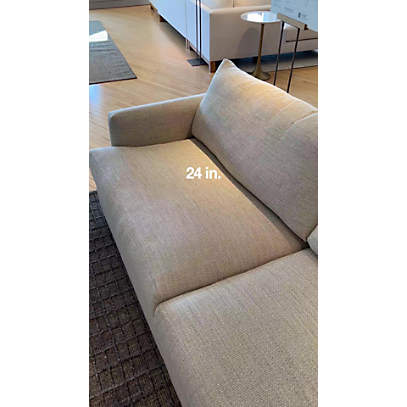 Crate and barrel lounge ii 93 sofa sale