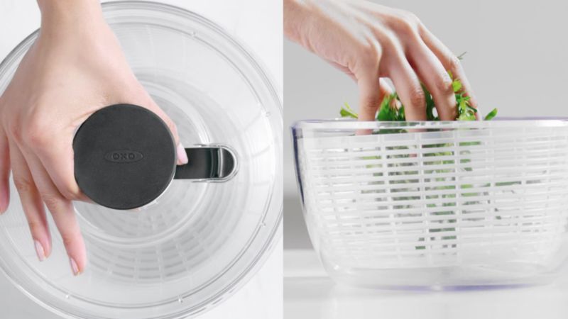 Play OXO ® Small Salad Spinner - video 2 of 4