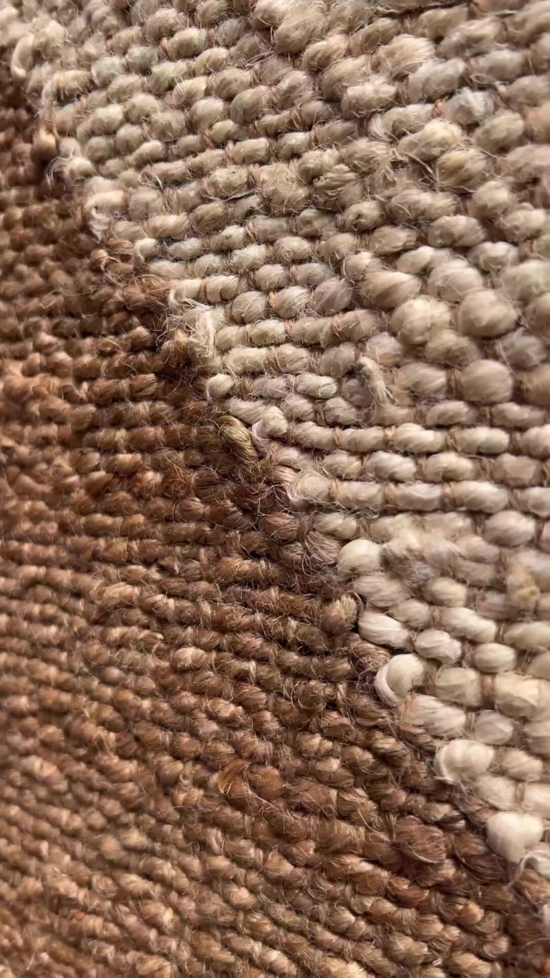 Play Toulon Jute Harlequin White Rug Swatch 12"x18" - video 1 of 1