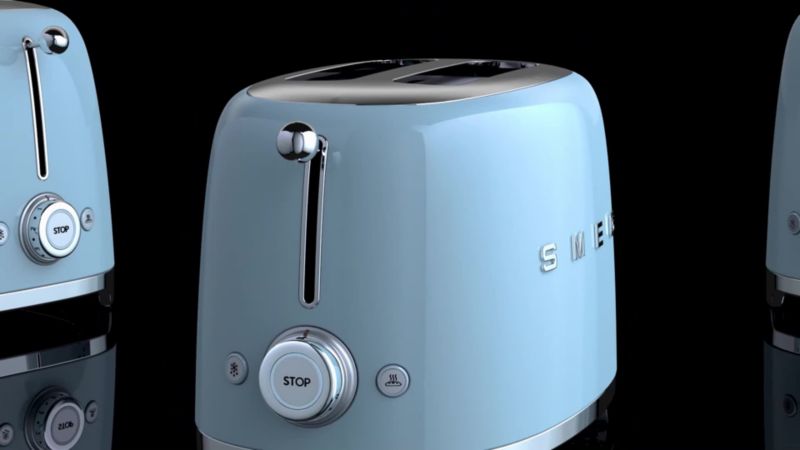 Play SMEG Black 4x4-Slice Toaster - video 1 of 1