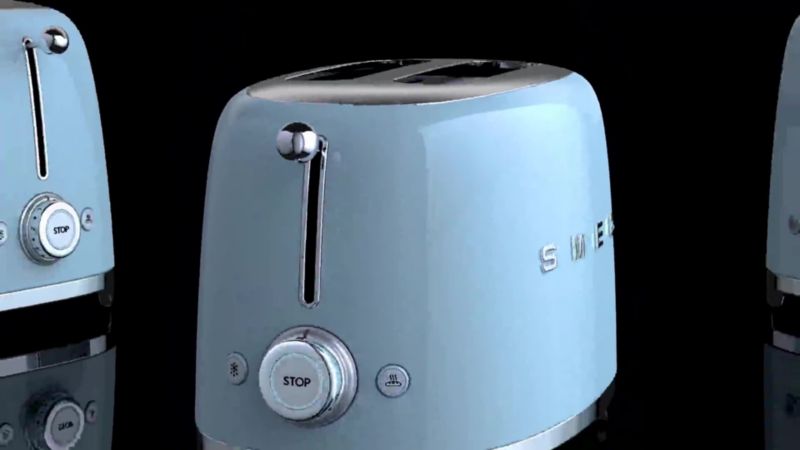 Play SMEG Matte White Toaster - video 1 of 1