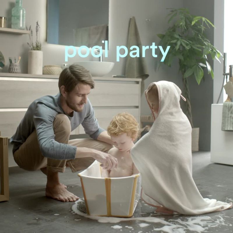 Play Stokke Flexi Bath White Foldable Baby Bath Bundle - video 2 of 2