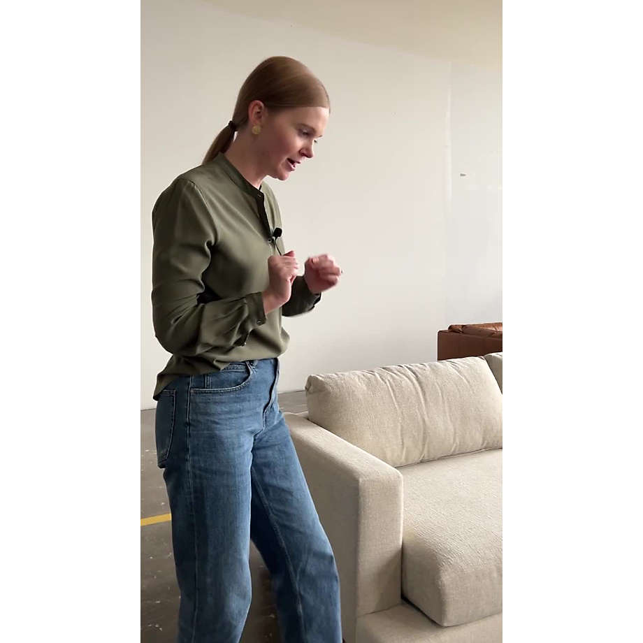 Crate and barrel deals l shaped sofa