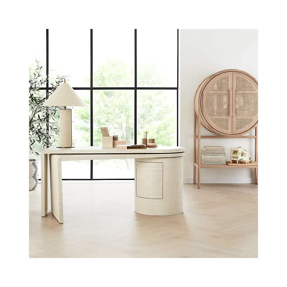 Crate and barrel twist rotating desk new arrivals