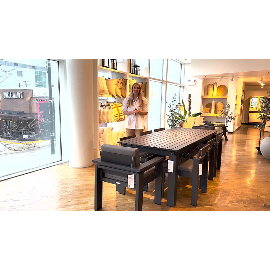 Crate and barrel dining bench sale