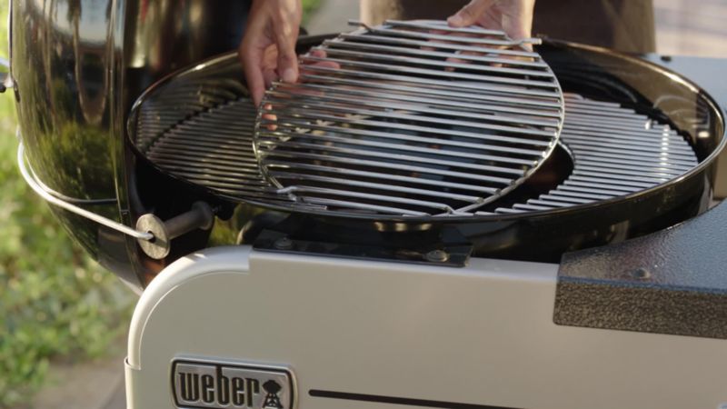 Play Weber ® Performer Deluxe Slate Blue Outdoor Charcoal Grill - video 3 of 3