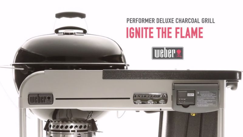 Play Weber ® Performer Deluxe Black Outdoor Charcoal Grill - video 2 of 2