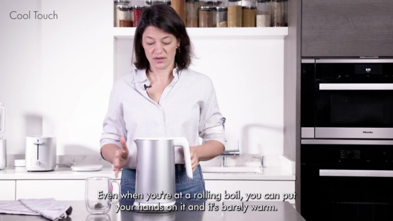 Play ZWILLING ® Enfinigy Silver Cool Touch 1.5-L Tea Kettle Pro - video 2 of 2