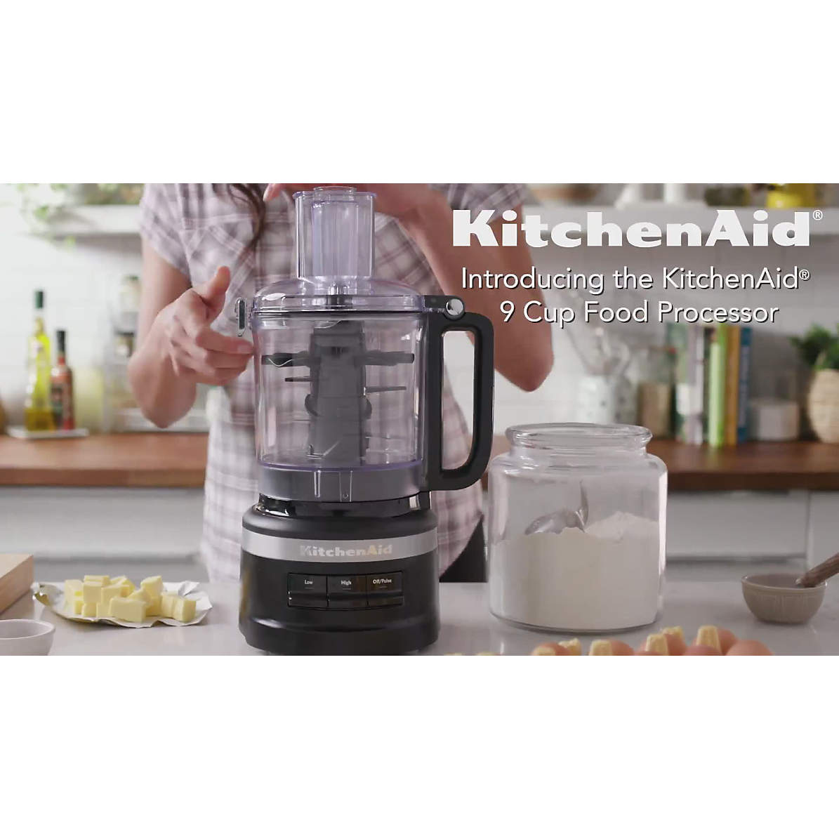 KitchenAid - 9 Cup Food Processor - Black Matte