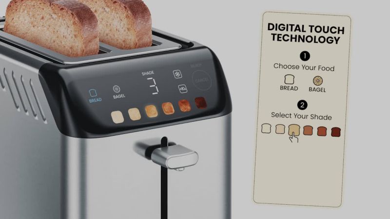 Play Chefman Smart Touch 2-Slice Toaster - video 1 of 1