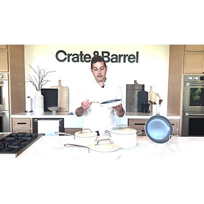 Crate & Barrel EvenCook Ceramic Terracotta Ceramic Nonstick 8-Piece Cookware  Set with Bonus + Reviews