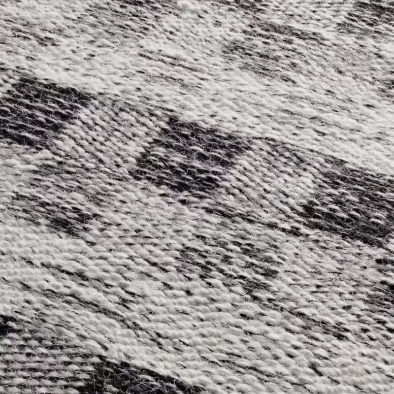 Play Flatweave Wool Checkerboard Charcoal Kids Area Rug 6'x9' - video 1 of 1