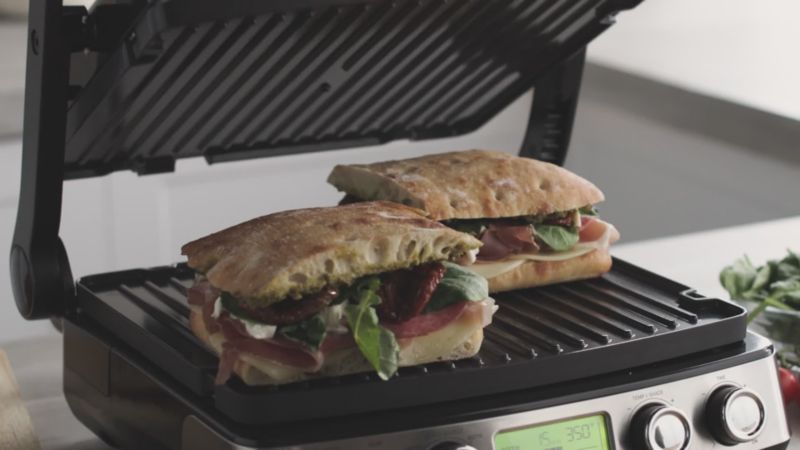 GreenPan Elite Blue Haze 7-in-1 Grill, Griddle and Waffle Maker + Reviews |  Crate & Barrel