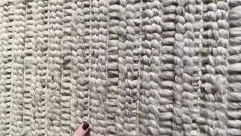 Play Prato Wool Ivory Rug Swatch 12"x18" - video 2 of 2