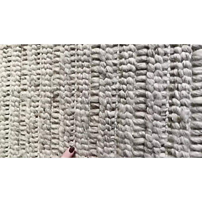 Prato Wool Ivory Rug Swatch 12x18