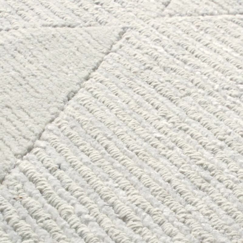 Play Dreux Wool-Blend Diamond-Textured Ivory Rug 12"x18" Swatch - video 1 of 2