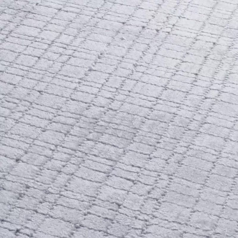 Play Viscose Grid Light Grey Kids Area Rug 5'x8' - video 1 of 1