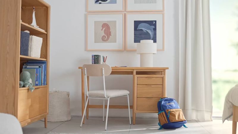 Play Bodie Tall Natural Wood 3-Shelf Kids Bookcase with Drawer - video 1 of 1