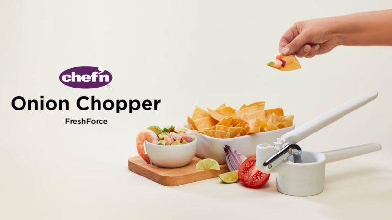 Play Chef'n FreshForce Handheld Produce Food Chopper - video 1 of 1