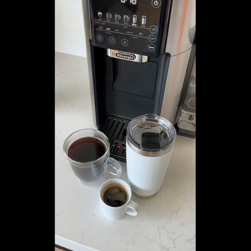 Play De'Longhi ® Stainless TrueBrew ™ Automatic Coffee Maker with Bean Extract Technology - video 1 of 1