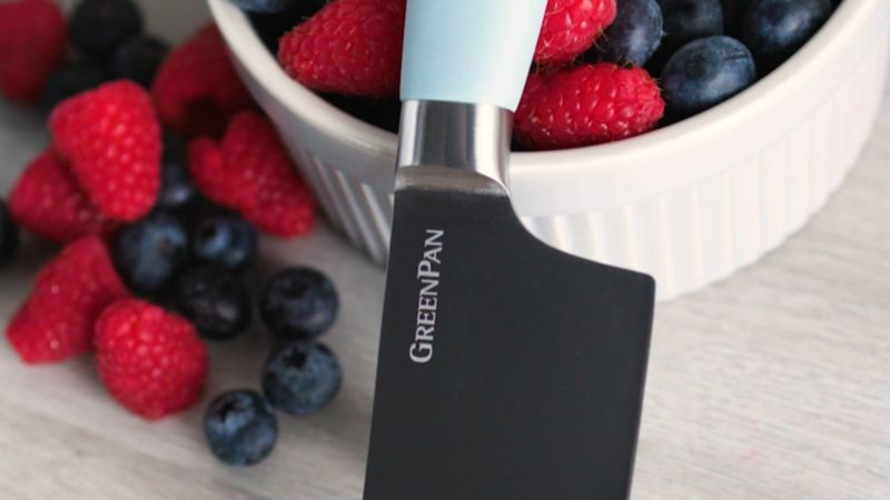 Play GreenPan ™ Blue Haze Ultimate 16-Piece Titanium Knife Block Set - video 2 of 2