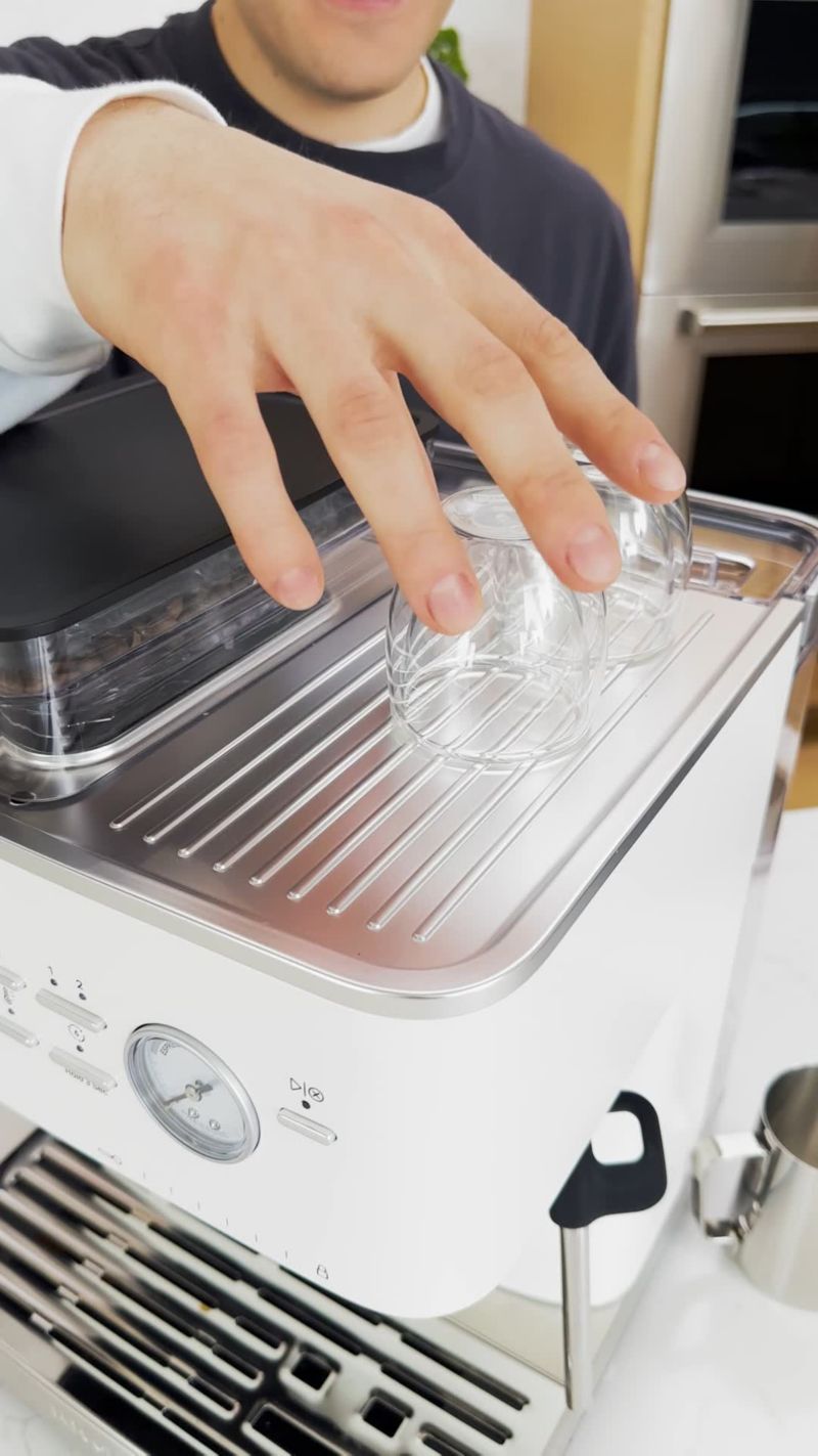 Play KitchenAid ® Semi-Automatic Espresso Machine in Porcelain White - video 1 of 2