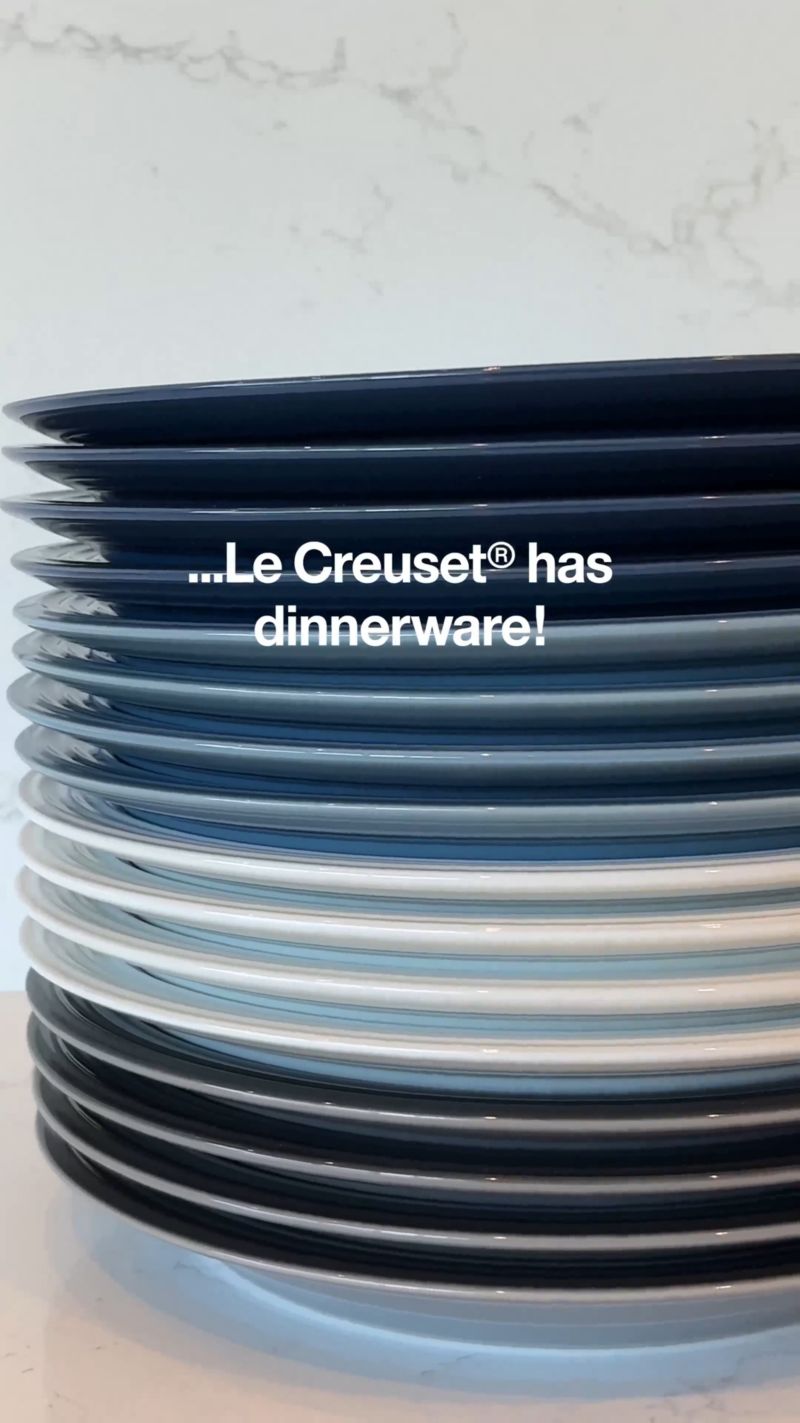 Play Le Creuset ® 16-Piece Chambray Blue Dinnerware Set - video 1 of 1