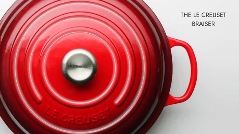 Play Le Creuset ® Signature 3.5-Qt. Nuit Enameled Cast Iron Braiser - video 1 of 3