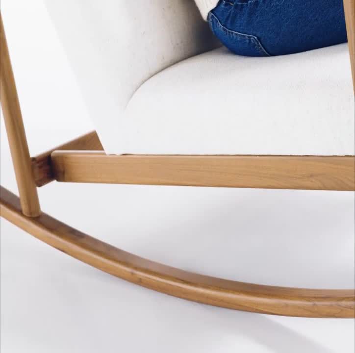 Play Ojai Upholstered Wood Frame Nursery Rocking Chair - video 1 of 1