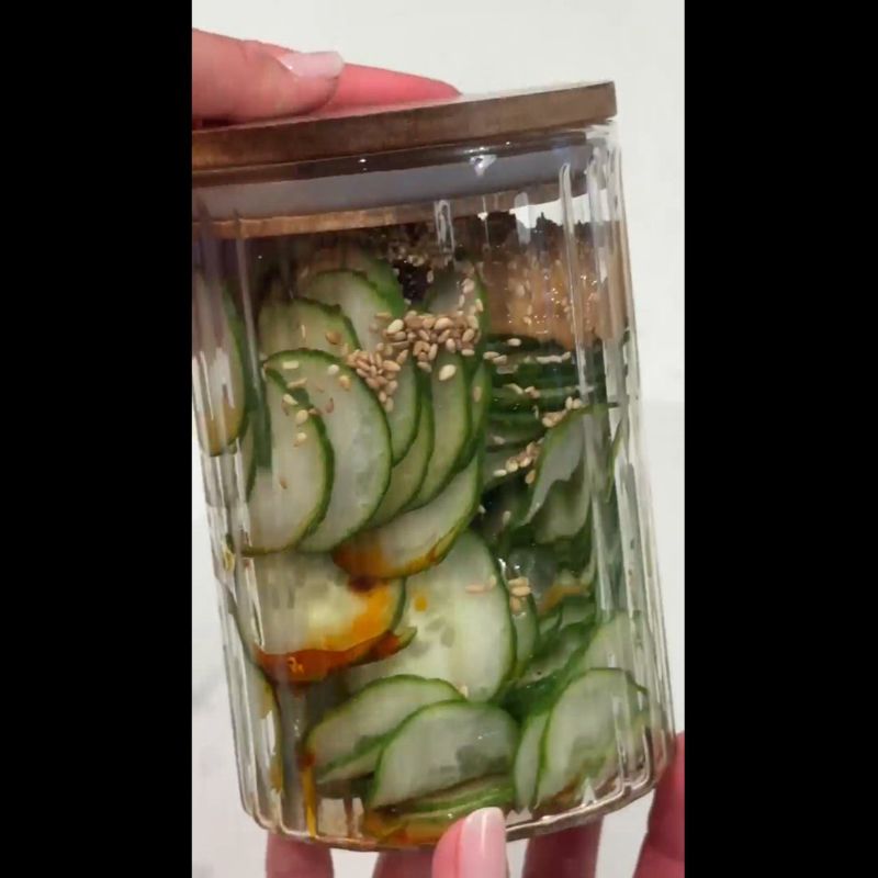 Play Small Plisse Glass Canister with Wood Lid by Laura Kim - video 2 of 2