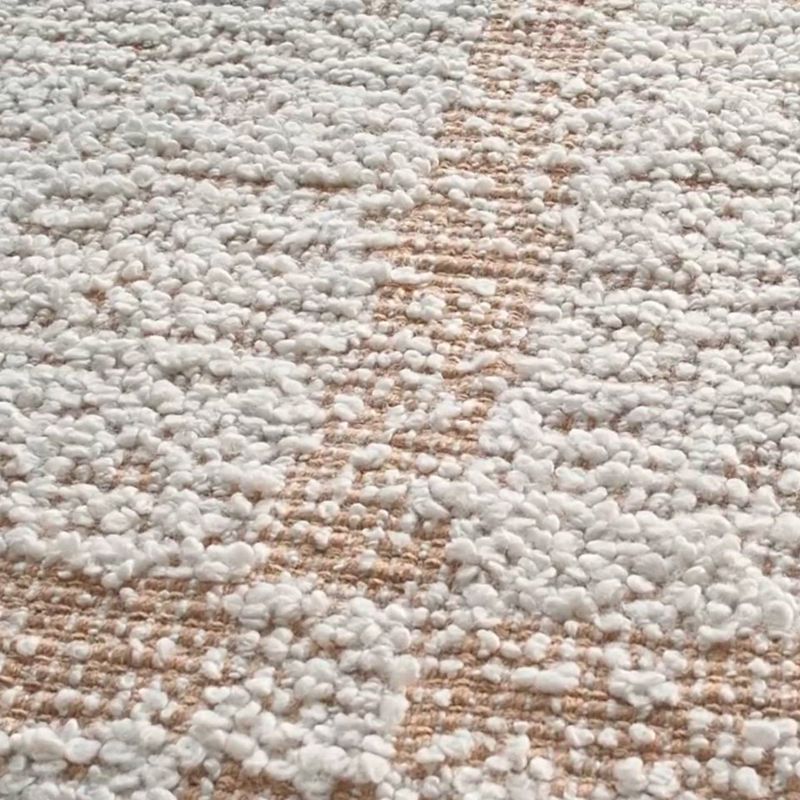 Play Boucle Stone Tan Hand Woven Flatweave Kids Performance 12"x18" Rug Swatch - video 1 of 1