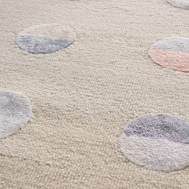 Play Multi Dot Cool Colorway Wool and Viscose Kids 12"x18" Rug Swatch - video 1 of 1