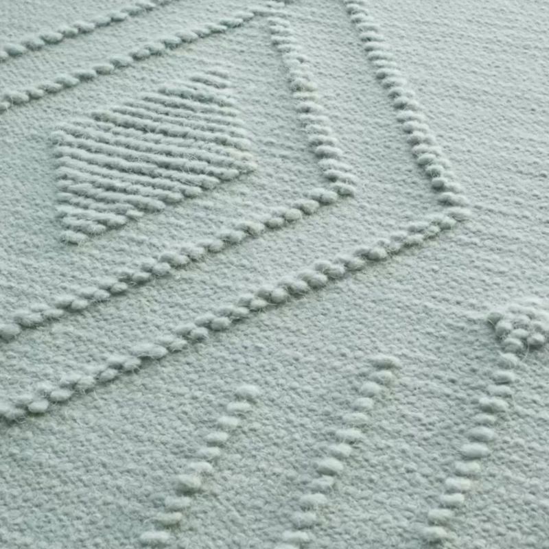 Play Textural Flatweave Verte Green Wool and Cotton Kids 12"x18" Rug Swatch - video 1 of 1