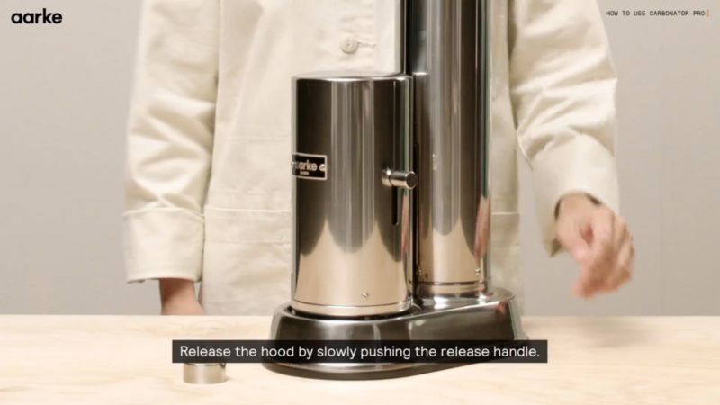 Play Aarke Carbonator Pro Matte Sand Sparkling Water Maker with CO2 Canister - video 1 of 1