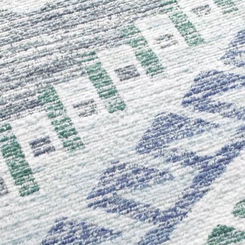 Play Azar Blue Washable Kids 12"x18" Rug Swatch - video 1 of 1