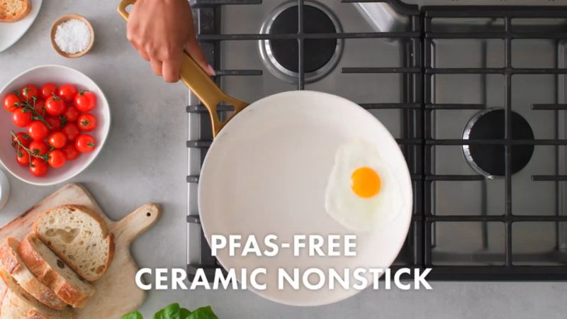 Play GreenPan ™ Reserve Pro Seaside 10-Piece Ceramic Non-Stick Cookware Set - video 1 of 1