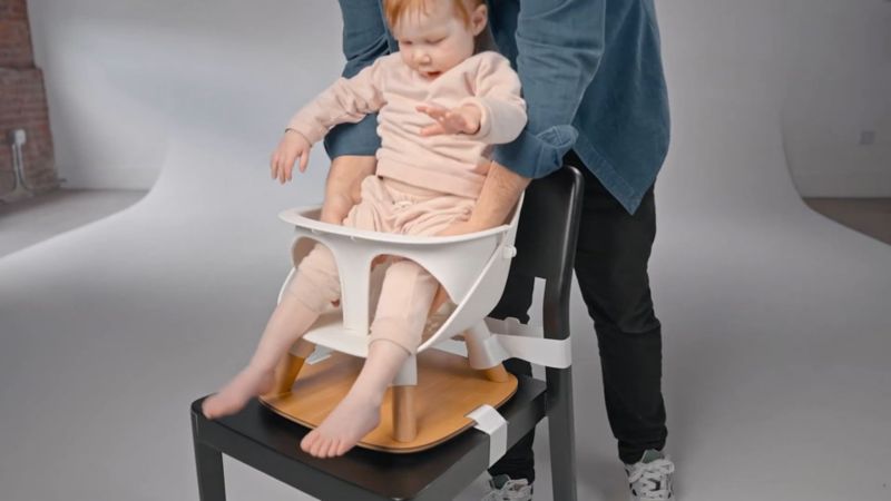 Lalo The Booster Toddler Coconut White Booster Seat