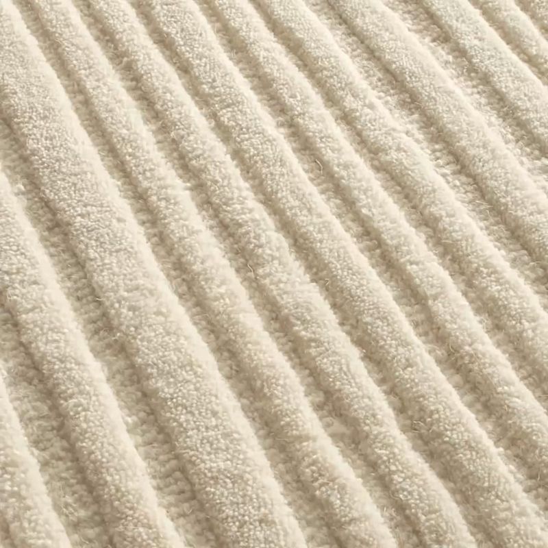 Play Paloma Textured Stripe Arctic Ivory Kids Wool Area Rug 6'x9' - video 1 of 1