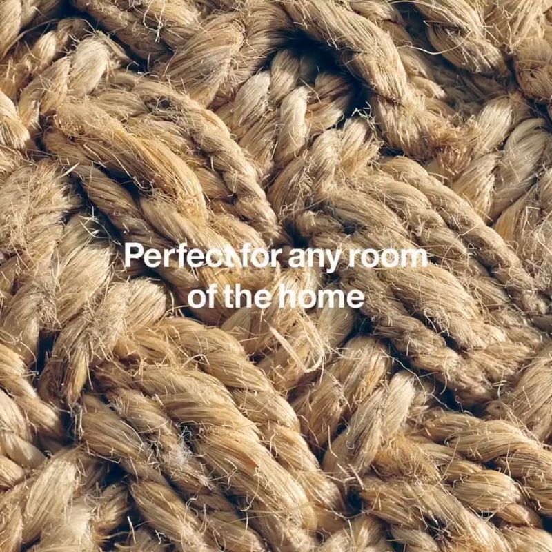 Play Nantucket Jute Natural Handwoven Area Rug 8'x10' - video 1 of 1