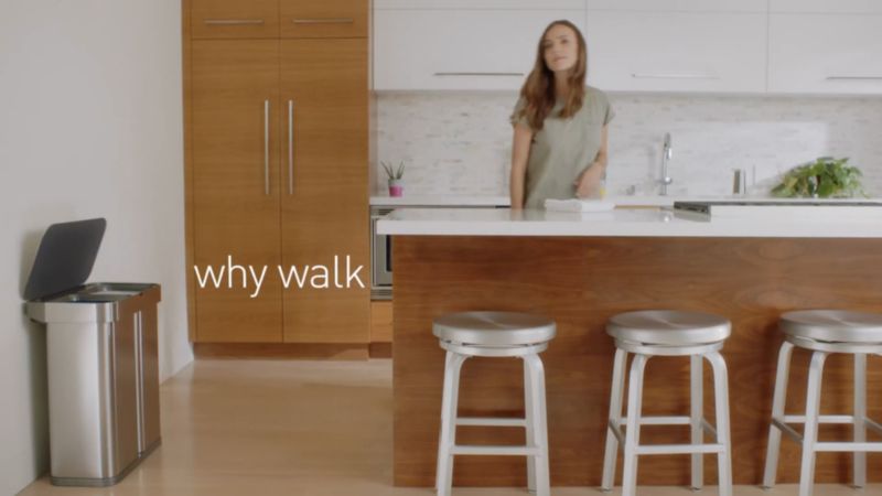 Play Simplehuman 58 Liter Voice + Motion Sensor Recycling Trash Can with Liner Pocket, Brushed Stainless Steel - video 1 of 1
