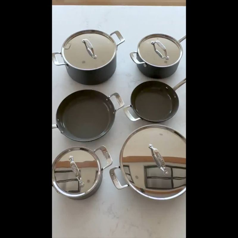 Play All-Clad ® Curated Ceramic Non-Stick Fry Pans, Set of 2 - video 1 of 1