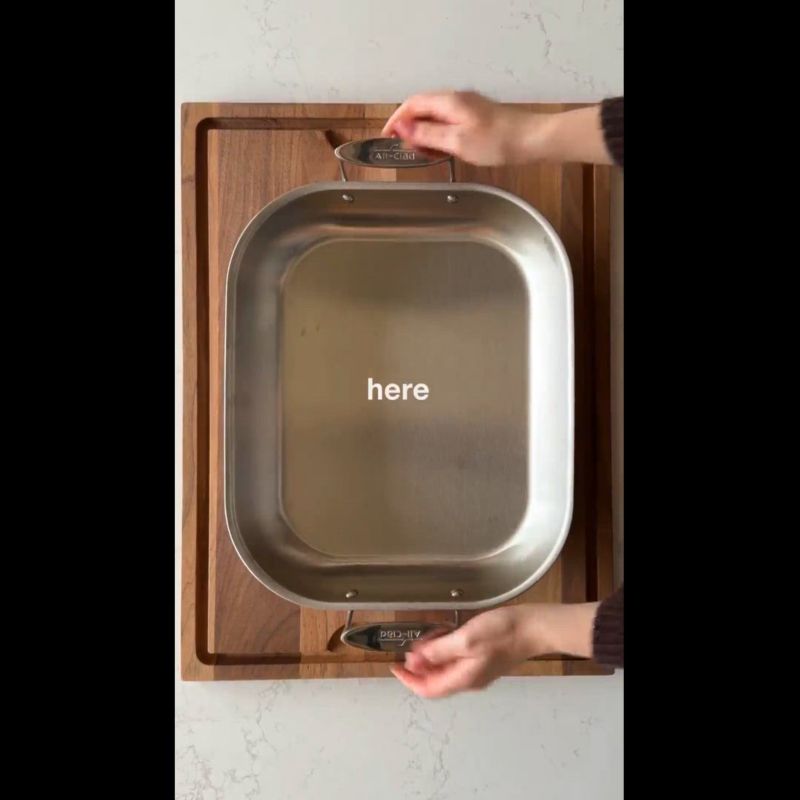 Play All-Clad ® D3 Curated Large 18.5" Flared Roasting Pan with Rack - video 1 of 2