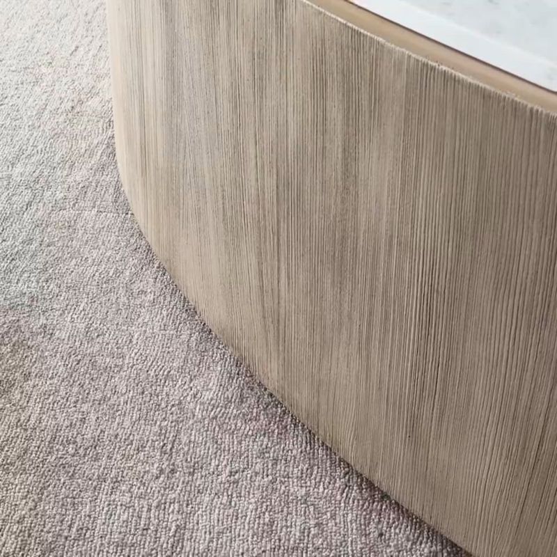 Play Troupe Marble and Natural Pine Wood 60" Oval Coffee Table - video 1 of 1