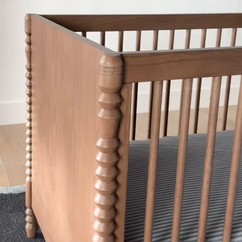 Play Jack Hazelnut Ash Wood Convertible Crib - video 1 of 1