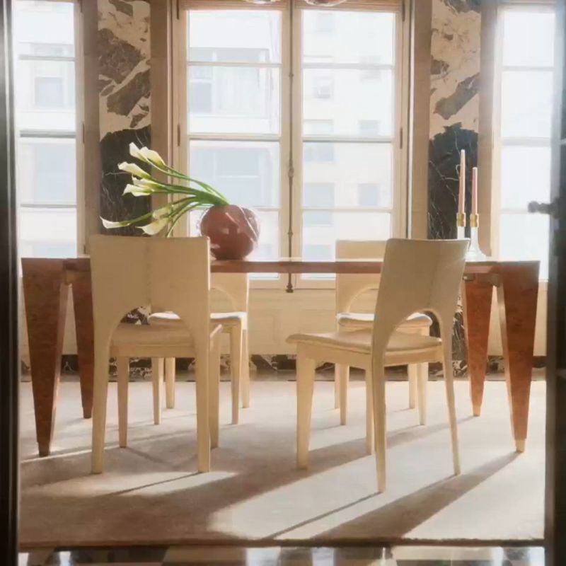 Play Laurent 78" Burl Wood Dining Table by Laura Harrier & Tiffany Howell - video 1 of 1