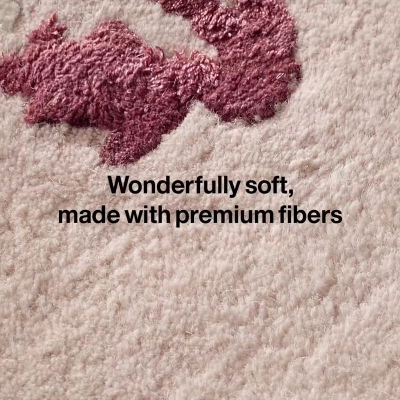 Play Floral Reverie Lilac Rose Wool Kids Area Rug 8x10 - video 1 of 1