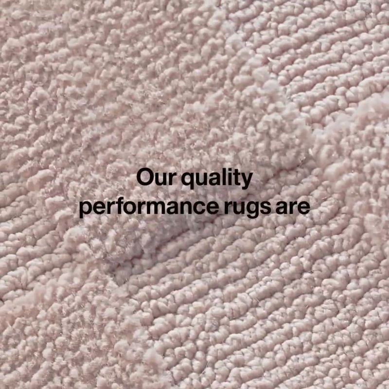 Play Geo Checker Lilac Rose Performance Kids Area 12"x18" Rug Swatch - video 1 of 1