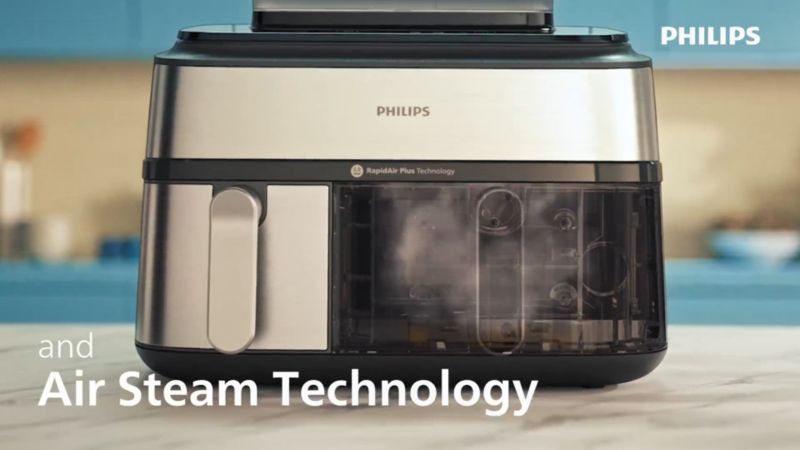 Play Philips 5000 Series Dual-Basket Airfryer with Steam - video 1 of 1